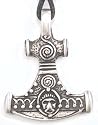NEW Mythic Design THOR'S HAMMER Pewter PENDANT Necklace