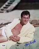 Autographed Tony Curtis Picture - SEXY SHIRTLESS 8x10 PSA DNA - Autographed NFL Photos