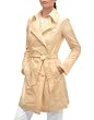 Julia Cocco' Women's Pale Peach Lightweight Belted Trench Coat