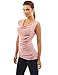 PattyBoutik Women's Cowl Neck Button Sleeveless Top