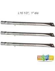 From Amazon.com. Click for details:
 12411 3-pack Stainless Steel Straight Pipe Burner for Lowes BBQ Grillware, Charmglow, North American Outdoors and Perfect Flame Grills 12411 3-pack Stainless Steel Straight Pipe Burner for Lowes BBQ Grillware, Charmglow, North American Outdoors and Perfect Flame Grills