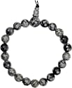 Alterras - Edelstein-Buddhakette: Schneeflockenobsidian