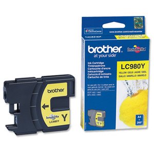 Genuine Original Brother Vacuum Packaging MFC250 LC980Y Yellow Inkjet Printer...