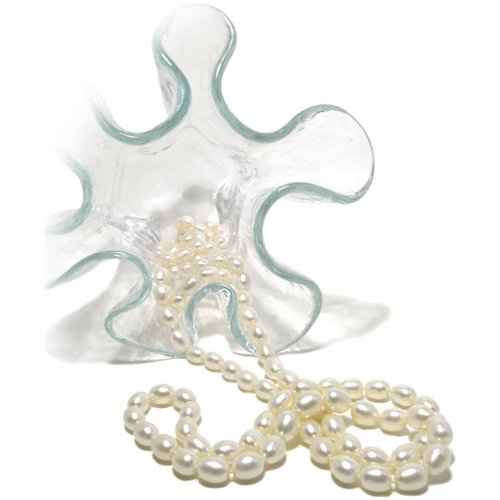 HinsonGayle Glamour Collection 7-10mm Ultra-Luster White Cultured Pearl Rope Necklace