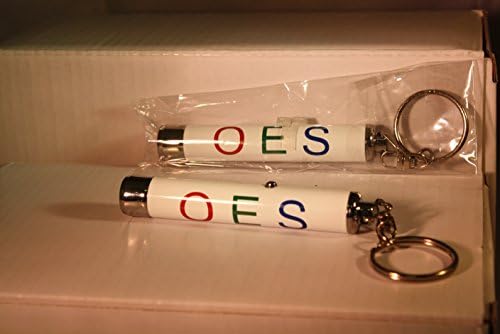 OES Torch Light Keychain Eastern Star