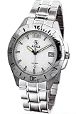 Aigle - A49121 -Montre Homme - M�tal Chrom� - Quartz Analogique - Dateur - Cadran Blanc - Bracelet Acier Chrom�