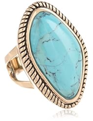 Barse "Basics" Genuine Turquoise Abstract Ring