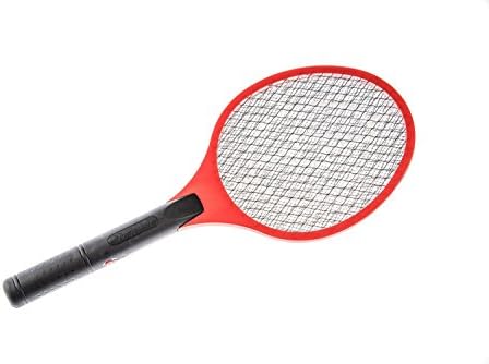 Electric Bug Zapper Fly Elucto Swatter Zap Mosquito Zapper Best for Indoor and Outdoor Pest Control Yellow, Red, Blue (Red)