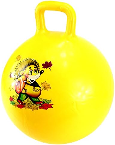 Fun Hopper Children's Kid's Toy Hopper Jumping Ball w/ Handle (Yellow)