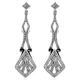 14K White Gold 0.75 Carat Diamond Earrings