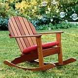 Kids Indoor or Outdoor Adirondack Rocking Chair - Adirondack Rocker (Antique White) 21 x 27.25 ...