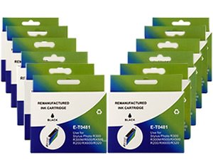 Office Product: Epson Compatible T048 12 Pack  2Bk/2C/2M/2Y/2LC/2LM  for Epson Stylus Photo R200, R300, R220, RX500,RX600, RX620 etc