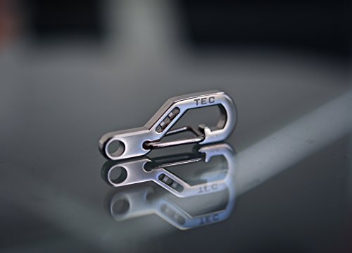 Python Clip - Stainless Steel Keychain Carabiner with Gate Guard