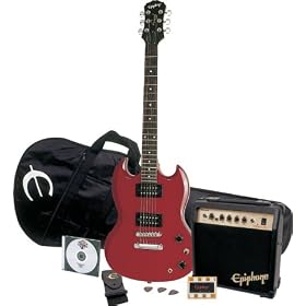 Epiphone SG Special Electric Guitar Player Pack, Ebony Chrome Hardware