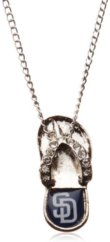 MLB San Diego Padres Crystal Flip Flop Necklace