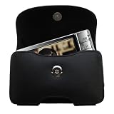 Horizontal Leather Case with Belt Clip/Loop for the Archos 404 Camcorder CAM