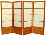 High Quality Unique Design Fireplace Screen - (48") 4 Feet Tall Small Size Low Botanic Room Divider - 3 Colors - 4, 5, 6 Panel