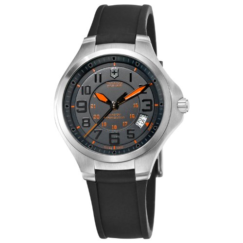 Victorinox Swiss Army Men's 241464 Base camp Black and Orange Dial Watch Watch