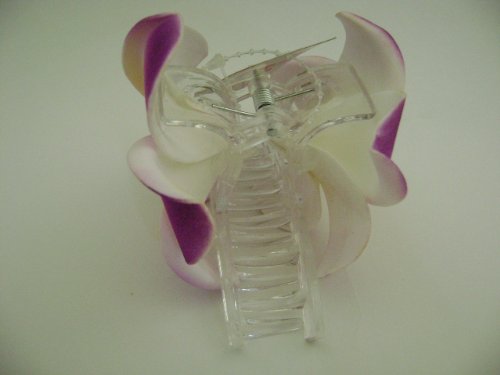 PLUMERIA HAIR CLIP HAWAIIAN HALLOWEEN HAIR (ACRYLIC)
