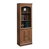 Camden County Bookcase with Doors Planked Cherry Finish
