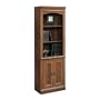 Camden County Bookcase with Doors Planked Cherry Finish