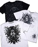 Marc Ecko - Marc Ecko Cut & Sew Weapon Wheel, Knight Crest and Royal Ink Flow Tees