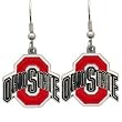 NCAA Dangling Earrings - Ohio State Buckeyes Logo