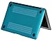 Macbook Air 11 inches Rubberized Hard Case for model A1370 & A1465, GRAFICO Lotus Light Design with Blue Bottom Case, Come with Keyboard Cover