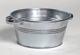 Details zu "Zinkwanne mit Griffen Rund D30 x H15 cm" Details zu "Zinkwanne mit Griffen Rund D30 x H15 cm"
