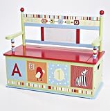 Levels of Discovery Alphabet Soup Toy Box Bench