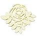 New Year Sale! Dulce Cocina - Ivory Rose Coasters - Set of 4 - Perfect Gifts for Mom - Home Decor - Birthday Gift - Housewarming Gift - Wedding Registry Gift