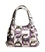 Coach Signature Op Art Maggie Shoulder Bag Violet Multi