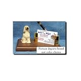Afghan Hound (Black) Desk Set