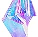 Emoyi Rainbow Glossy Clear Film Holographic Vinyl for Bag Patchwork DIY Window Film Arts Projects 17.7'x39'