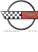 Wallpaper 4Walls Who Let the Kids Out Corvette Logo C4 Accent Mural WK9683M