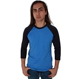 American Apparel BB453 Poly-Cotton 3/4 Sleeve Raglan Shirt