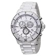 Oniss Paris Men's ON621-M WHT Ceramica Deluxe Swiss Chronograph Watch