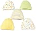 Gerber Unisex-Baby Newborn 5 Pack Cap, Green, 0-6 Months