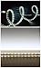 CBconcept UL Listed, 6.6 Feet, 720 Lumen, 6000K Pure White, Dimmable, 110-120V AC Flexible Flat LED Strip Rope Light, 120 Units 3528 SMD LEDs, Indoor Outdoor Use, Accessories Included, Ready to use
