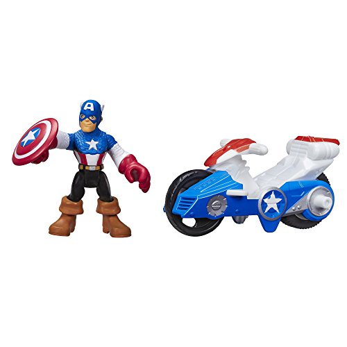 Playskool Heroes Captain America with Shield Racer Vehicle