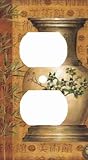 Asian Vase and Scroll Decorative Outlet Cover