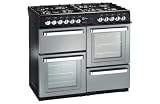 Flavel 100cm Dual fuel Range Cooker Silver