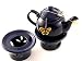 Ceramic Tea Candle Teapot Warmer, Royal Blue