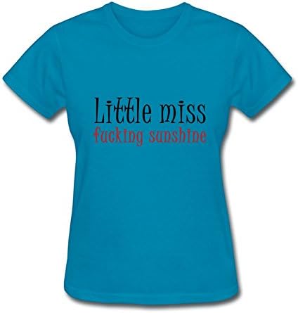 Large Little Miss Fucking Sunshine T-shirts For Women Cotton O-neck Pink Blue Xx-large