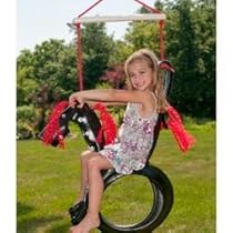 Hot Sale Pony Pal Tire Swing Red Rope