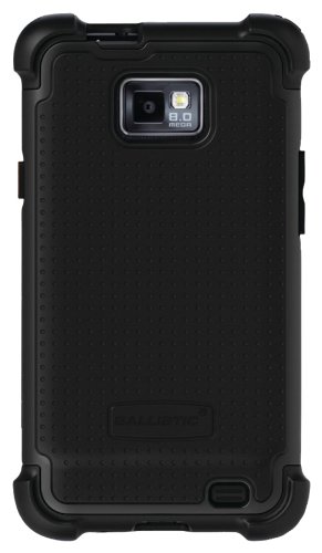 Ballistic SA0737-M005 Case for Samsung Hercules aka Galaxy S2 (SGH-T989) - 1 Pack - Retail Packaging - Black Silicone Black TPU Black PC