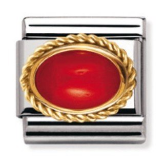 Nomination Composable Damen-Bead Classic Randelung 18-K-Gold Opal Rosa 030507/22 Preisvergleich
