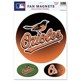 Baltimore Orioles Official Logo Car Magnet Set