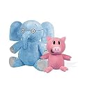 Mo Willems Elephant 7" & Piggie 5" Plush Stuffed Animals