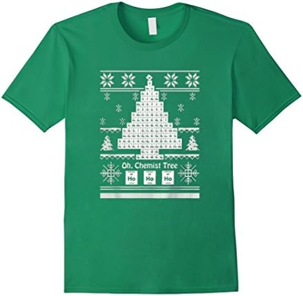 Men's Chemist-tree Shirt - Funny Noel TShirt 2XL Kelly Green